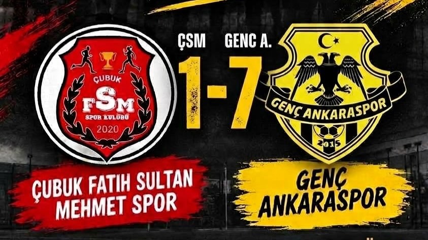 U14 Çubuk Fatih Sultan Mehmet Spor 1-7 Genç Ankaraspor maç sonucu